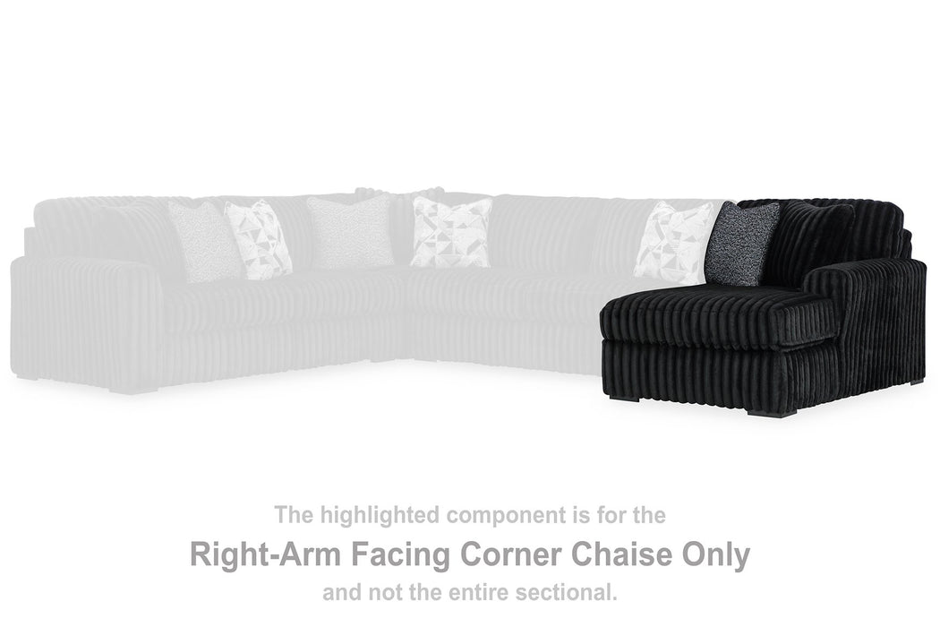 Midnight-Madness Sectional with Chaise - De Avenue Furniture