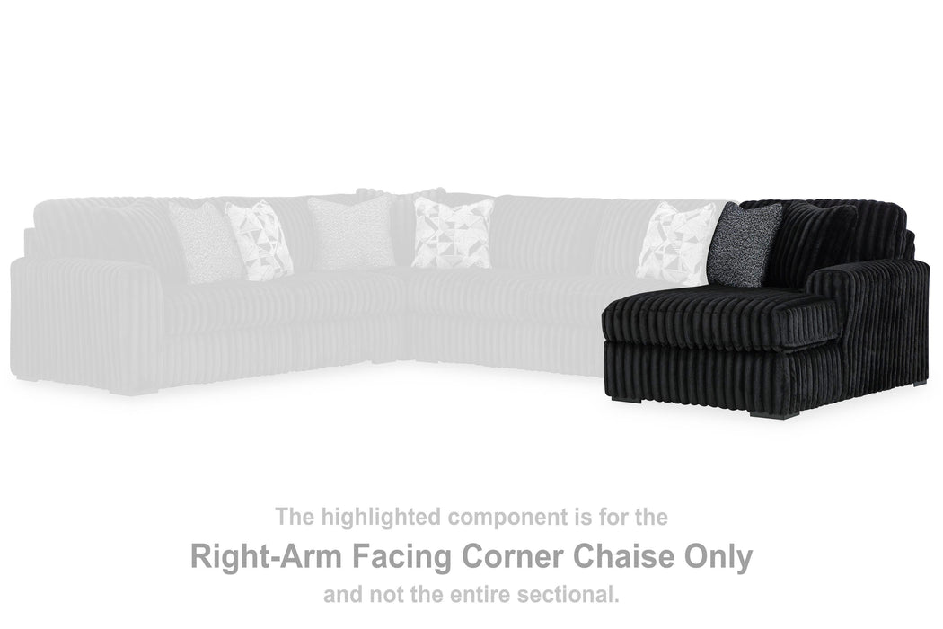 Midnight-Madness Sectional Sofa with Chaise - De Avenue Furniture