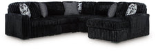 Midnight-Madness Sectional with Chaise - De Avenue Furniture