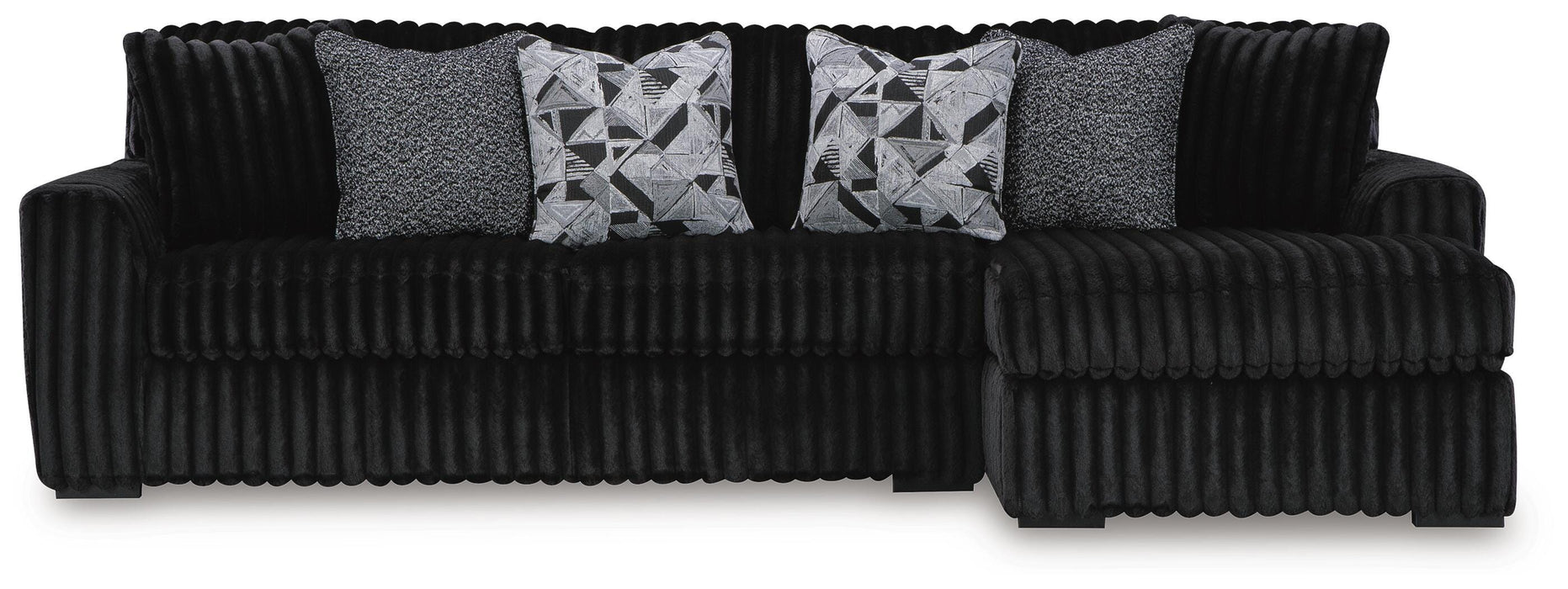 Midnight-Madness Sectional Sofa with Chaise - De Avenue Furniture