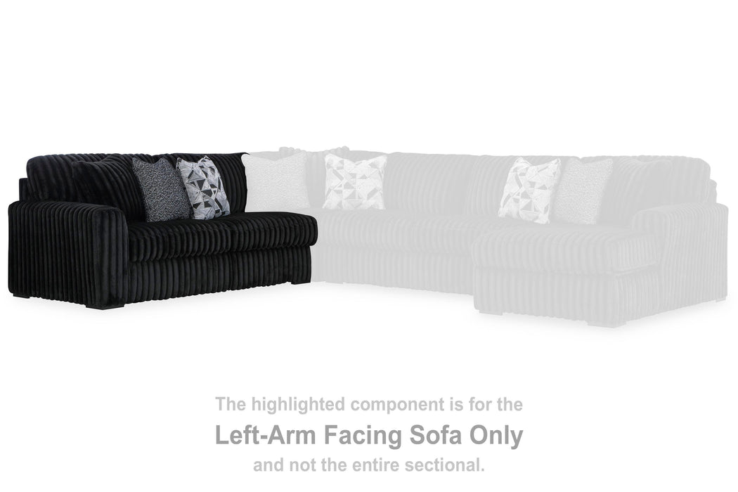Midnight-Madness Sectional Sofa with Chaise - De Avenue Furniture