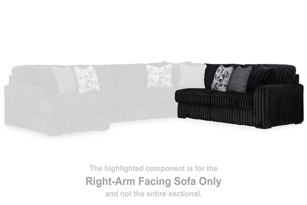 Midnight-Madness Sectional Sofa with Chaise - De Avenue Furniture