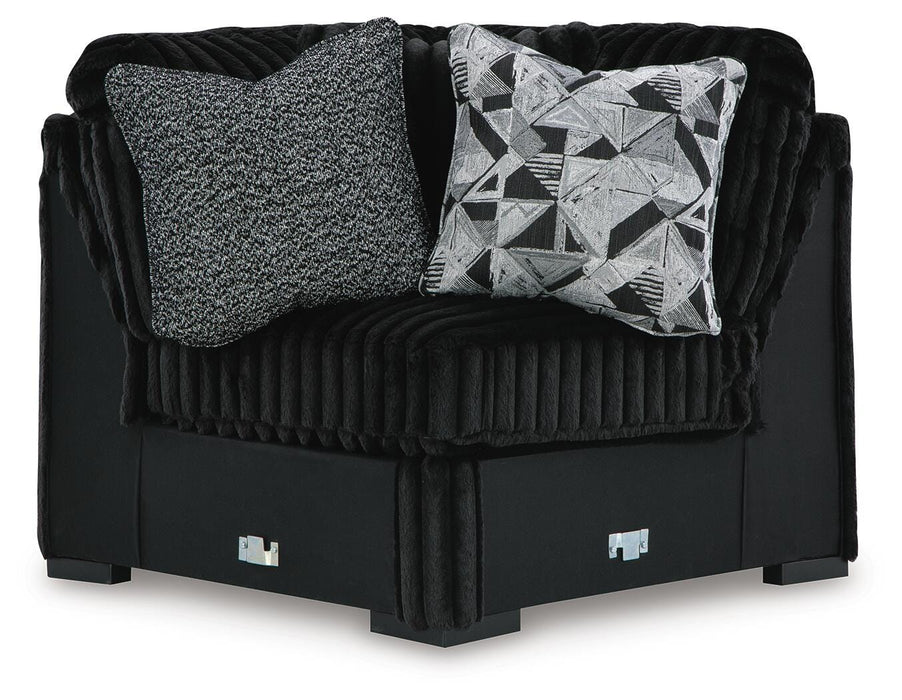 Midnight-Madness Sectional with Chaise - De Avenue Furniture