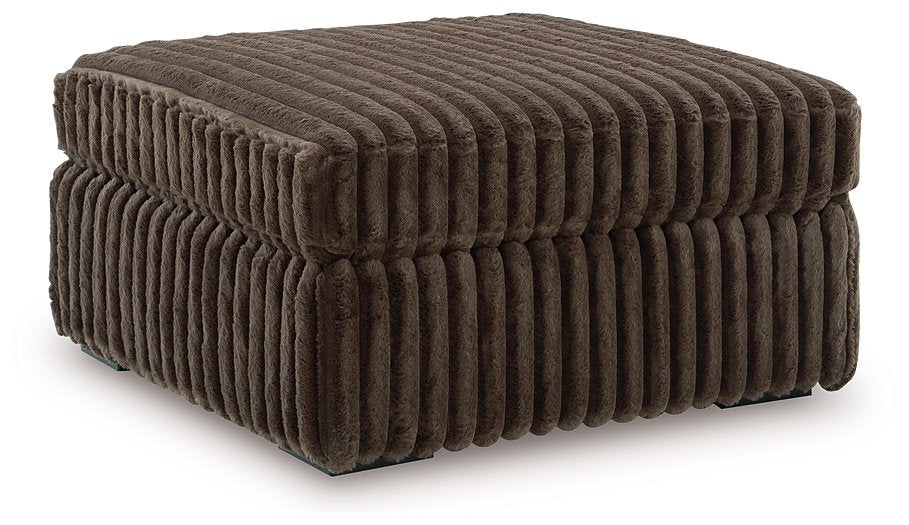 Midnight-Madness Oversized Accent Ottoman - De Avenue Furniture