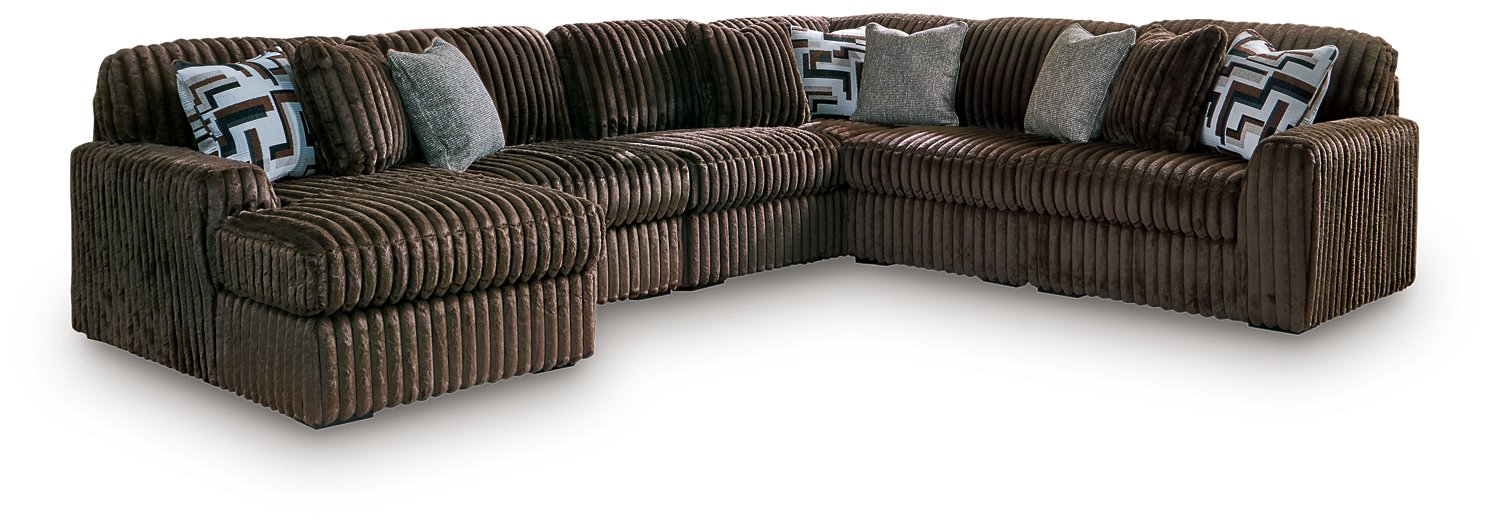 Midnight-Madness Sectional with Chaise - De Avenue Furniture
