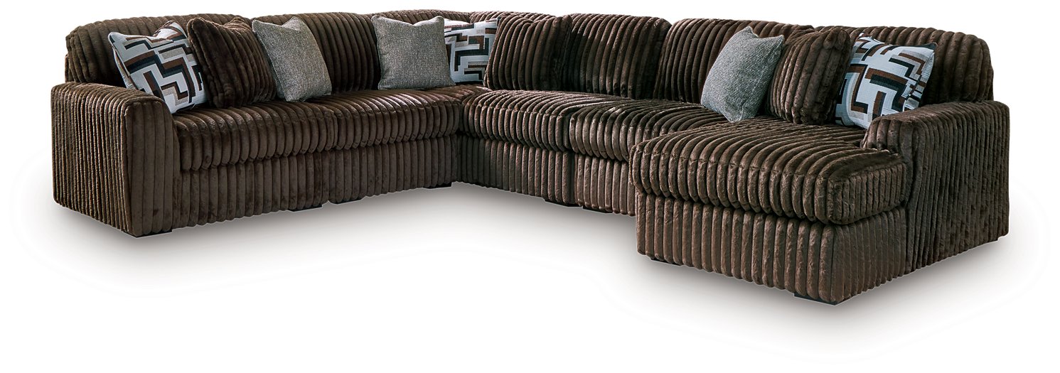 Midnight-Madness Sectional with Chaise - De Avenue Furniture