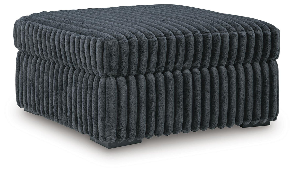 Midnight-Madness Oversized Accent Ottoman - De Avenue Furniture