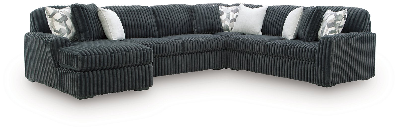 Midnight-Madness Sectional with Chaise - De Avenue Furniture