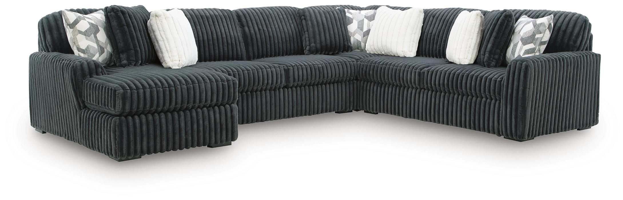 Midnight-Madness Sectional with Chaise - De Avenue Furniture