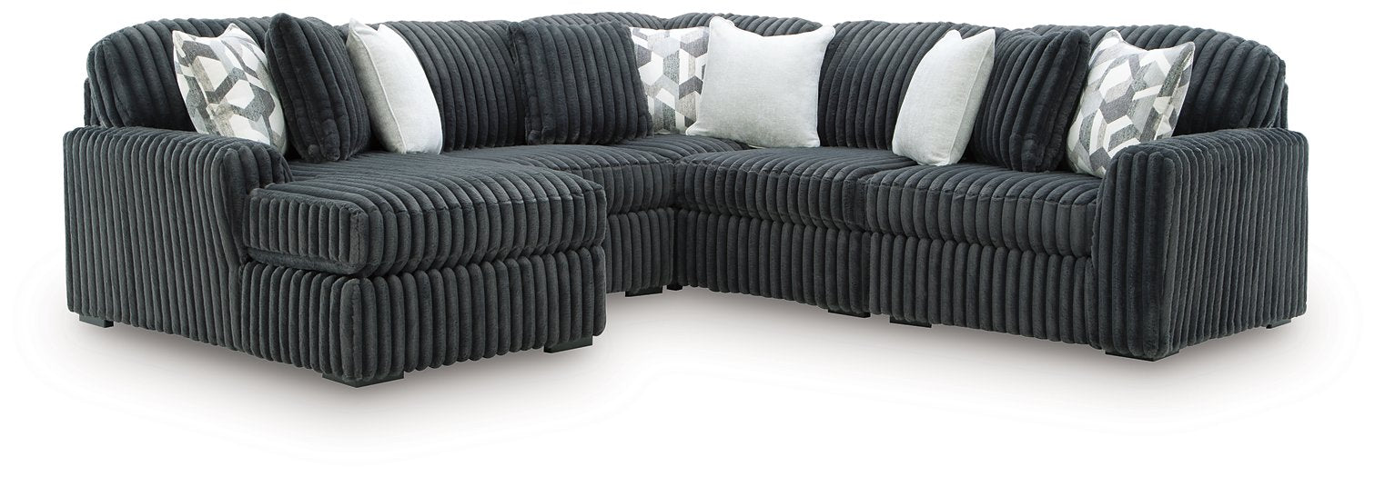 Midnight-Madness Sectional with Chaise - De Avenue Furniture