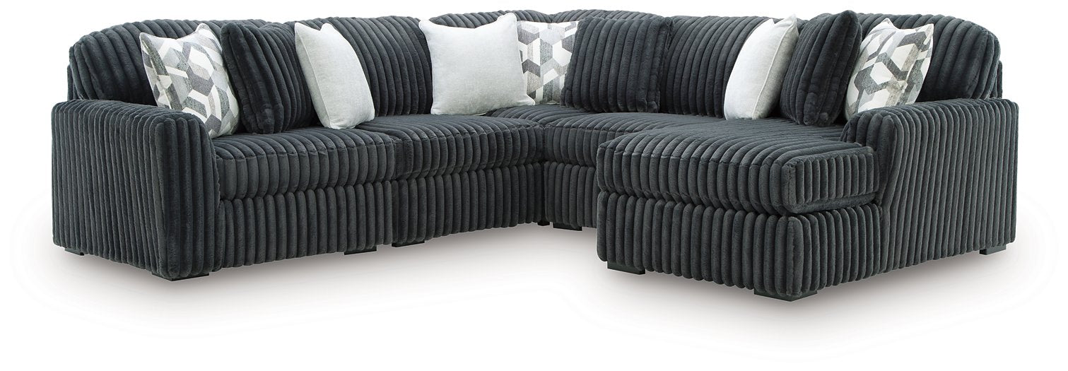 Midnight-Madness Sectional with Chaise - De Avenue Furniture