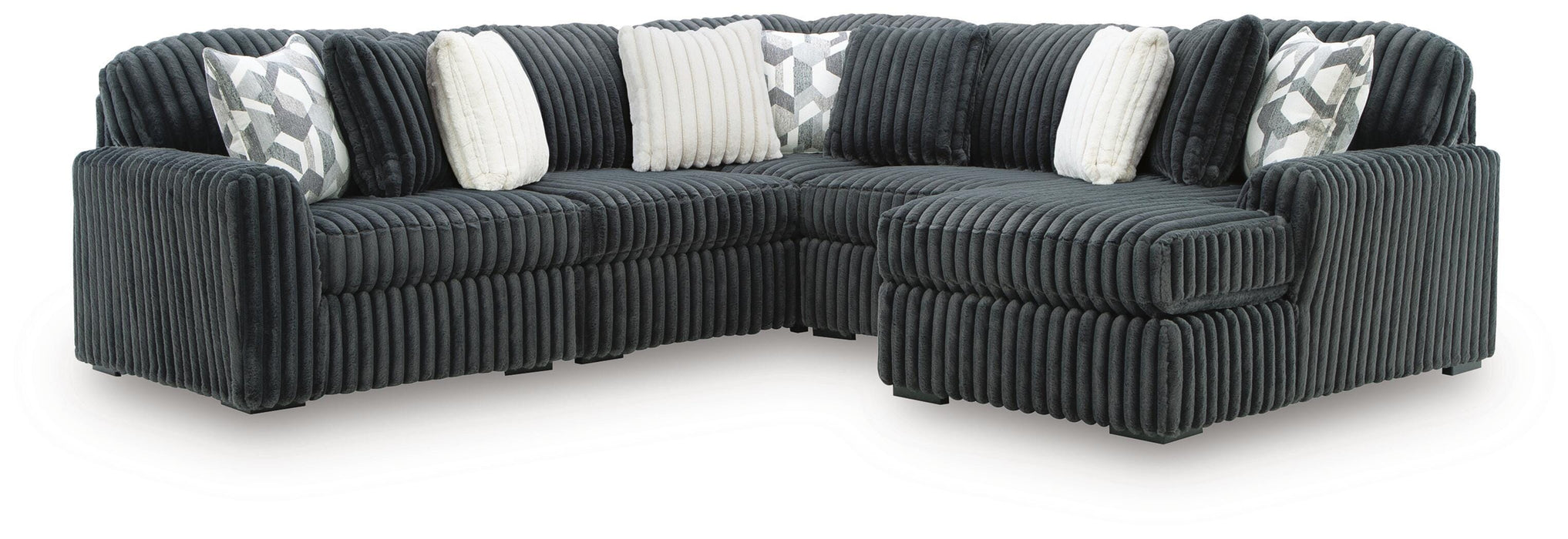 Midnight-Madness Sectional with Chaise - De Avenue Furniture
