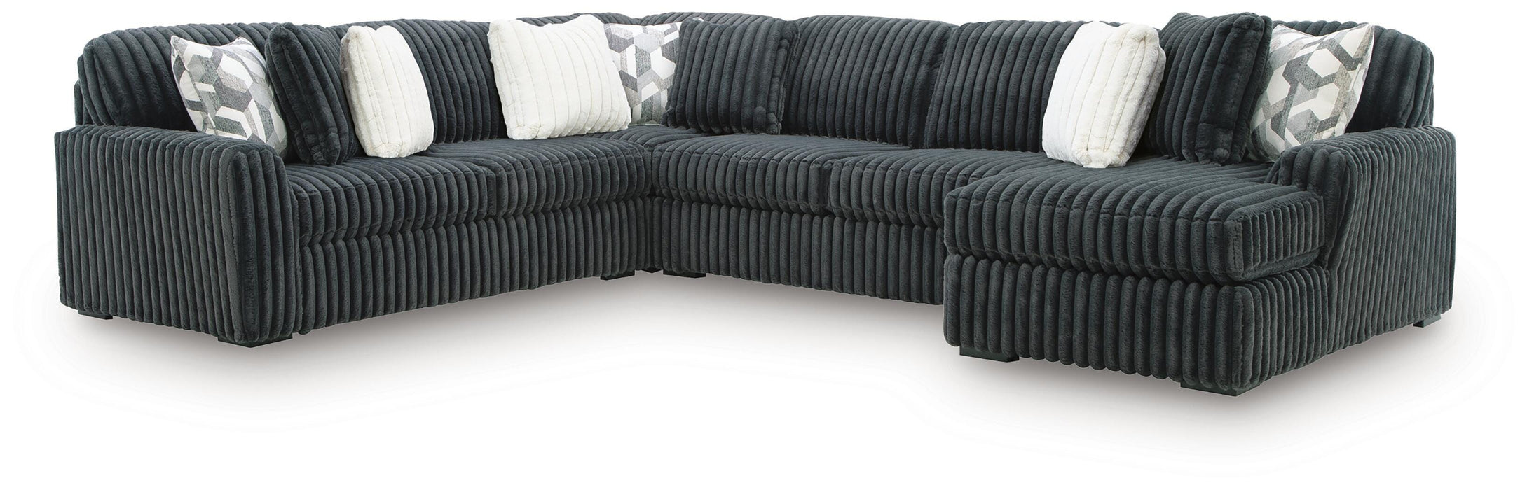 Midnight-Madness Sectional with Chaise - De Avenue Furniture