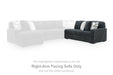 Midnight-Madness Sectional Sofa with Chaise - De Avenue Furniture