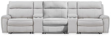 Social Pointe Reclining Sectional with Storage Consoles - De Avenue Furniture