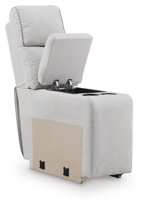 Social Pointe Reclining Sectional with Storage Consoles - De Avenue Furniture