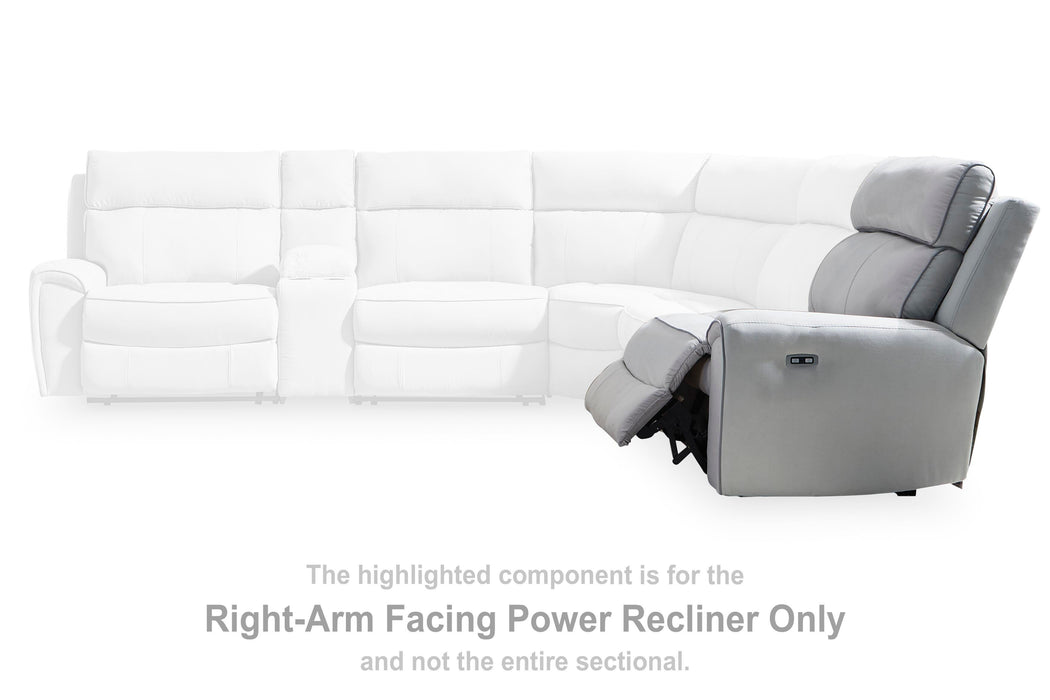 Social Pointe Reclining Sectional with Storage Consoles - De Avenue Furniture