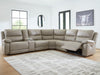 Narwhal Place Reclining Sectional with Storage Console - De Avenue Furniture