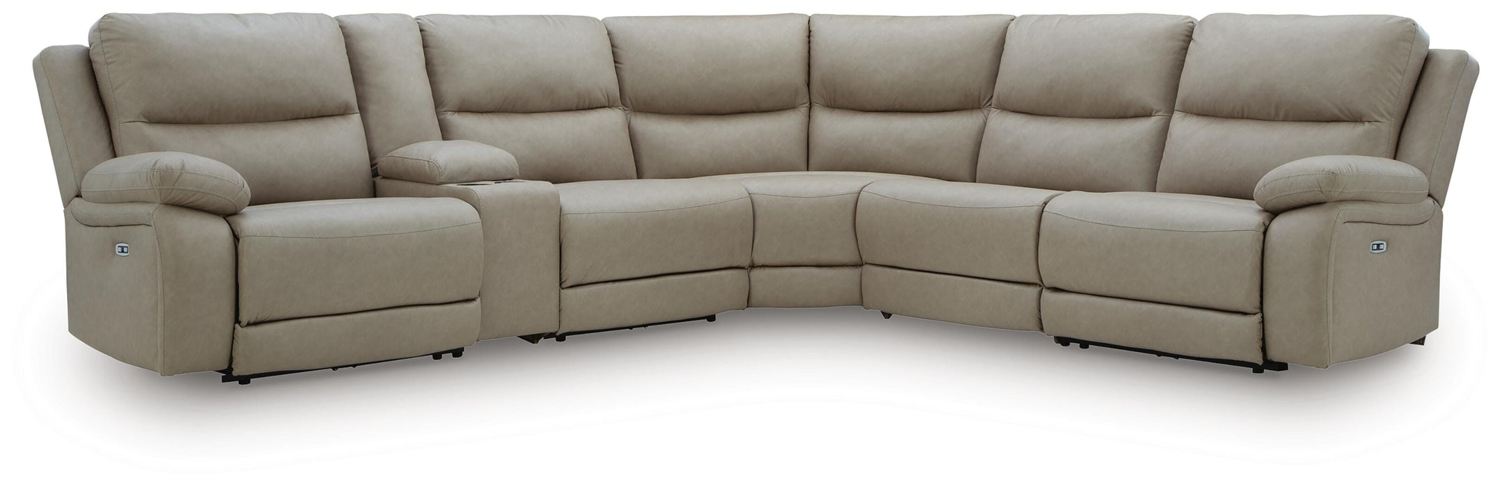 Narwhal Place Reclining Sectional with Storage Console - De Avenue Furniture