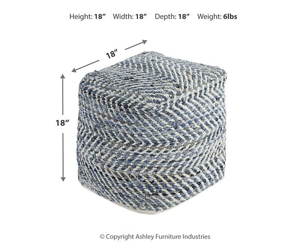 Chevron Pouf - De Avenue Furniture