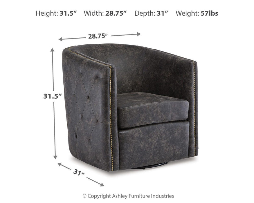 Brentlow Swivel Accent Chair - De Avenue Furniture