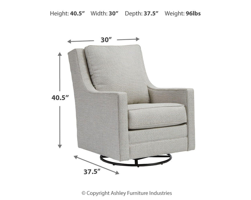 Kambria Swivel Glider Accent Chair - De Avenue Furniture