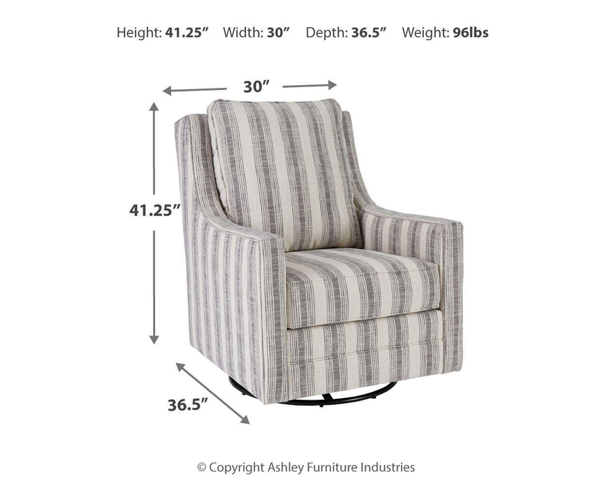 Kambria Swivel Glider Accent Chair - De Avenue Furniture