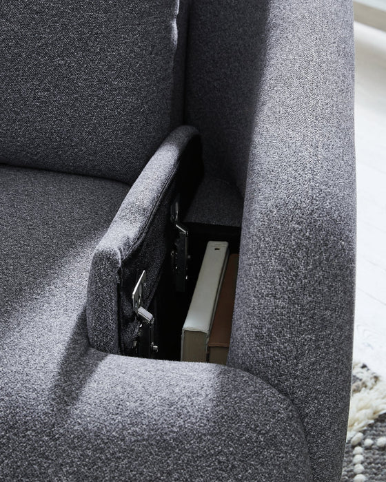 Alainmont Next-Gen Nuvella Swivel Power Recliner - De Avenue Furniture