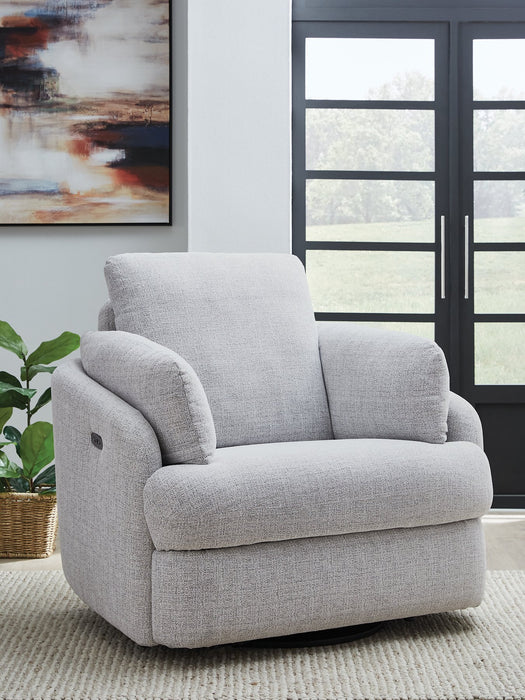 Alainmont Next-Gen Nuvella Swivel Power Recliner - De Avenue Furniture