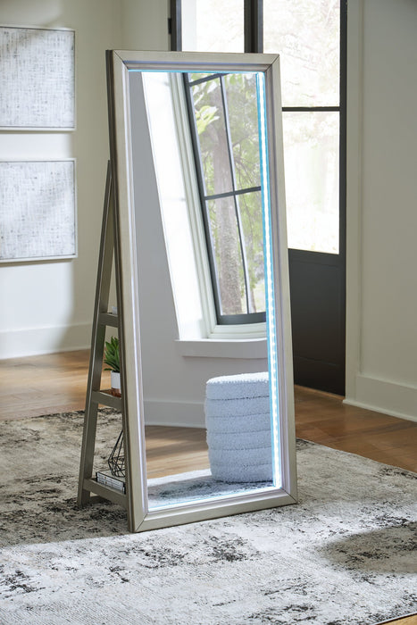 Evesen Floor Standing Mirror/Storage - De Avenue Furniture