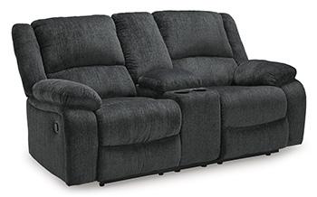Draycoll Reclining Loveseat with Console - De Avenue Furniture