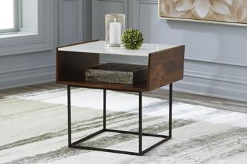 Rusitori End Table - De Avenue Furniture