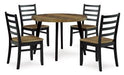 Blondon Dining Table and 4 Chairs (Set of 5) - De Avenue Furniture