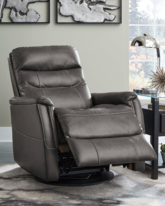 Riptyme Swivel Glider Recliner - De Avenue Furniture