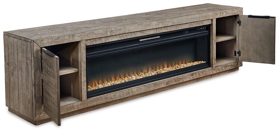 Krystanza TV Stand with Electric Fireplace - De Avenue Furniture