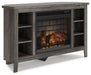 Arlenbry Corner TV Stand with Electric Fireplace - De Avenue Furniture