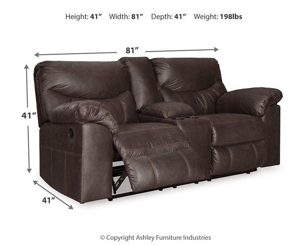 Boxberg Reclining Loveseat with Console - De Avenue Furniture