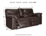 Boxberg Reclining Loveseat with Console - De Avenue Furniture