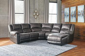 Nantahala 3-Piece Reclining Sectional with Chaise - De Avenue Furniture