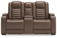 High Impact Power Reclining Loveseat with Console - De Avenue Furniture