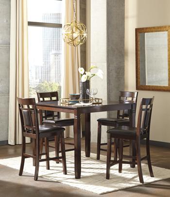 Bennox Counter Height Dining Table and Bar Stools (Set of 5) - De Avenue Furniture
