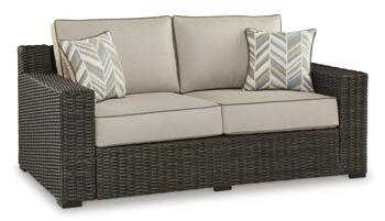 Coastline Bay Outdoor Loveseat with Cushion - De Avenue Furniture