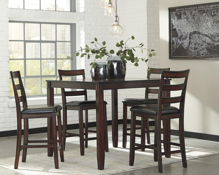 Coviar Counter Height Dining Table and Bar Stools (Set of 5) - De Avenue Furniture