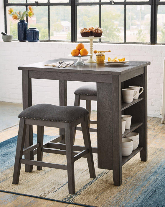 Caitbrook Counter Height Dining Table and Bar Stools (Set of 3) - De Avenue Furniture