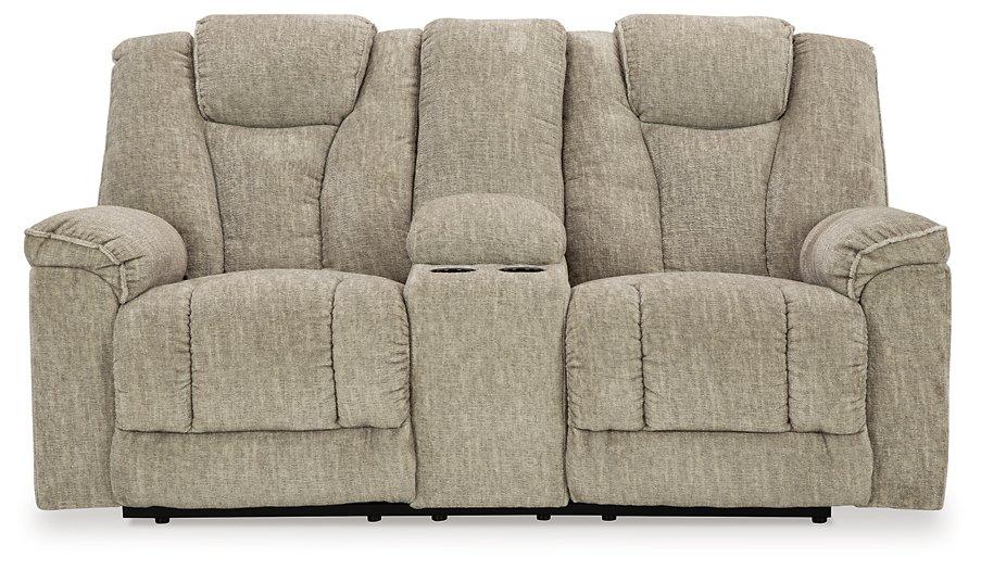 Hindmarsh Power Reclining Loveseat with Console - De Avenue Furniture