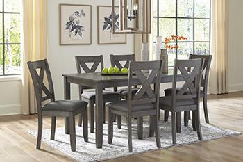 Caitbrook Dining Table and Chairs (Set of 7) - De Avenue Furniture