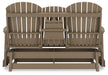 Hyland wave Outdoor Glider Loveseat - De Avenue Furniture