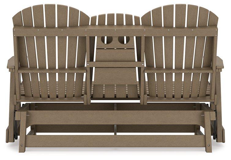 Hyland wave Outdoor Glider Loveseat - De Avenue Furniture