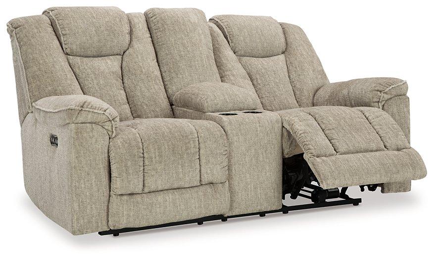Hindmarsh Power Reclining Loveseat with Console - De Avenue Furniture