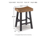 Glosco Counter Height Bar Stool - De Avenue Furniture
